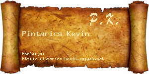 Pintarics Kevin névjegykártya