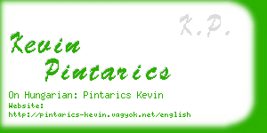 kevin pintarics business card